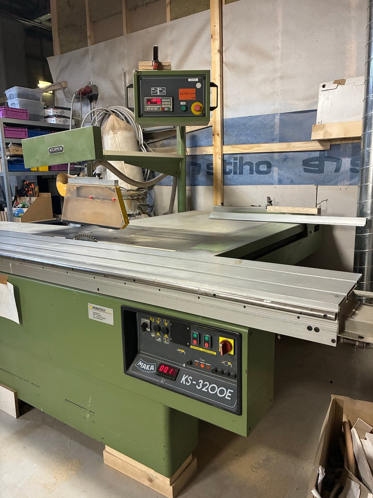 Maka KS-3200E Formaatzaag - Professionele Houtbewerking, Gebruikt, Cirkelzaag, 70 mm of meer, Ophalen of Verzenden