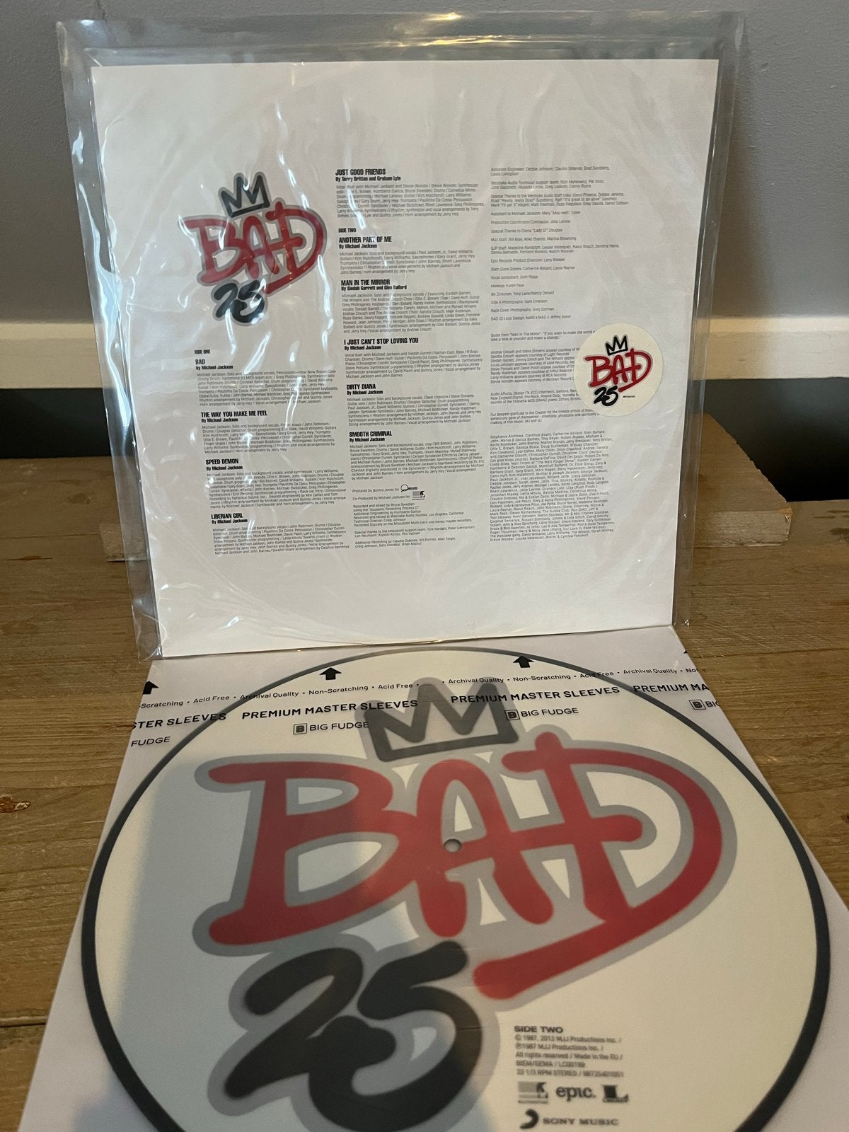 Michael Jackson - Bad 25 Picture Disc LP, LP, Gebruikt, Pop, Ophalen of Verzenden