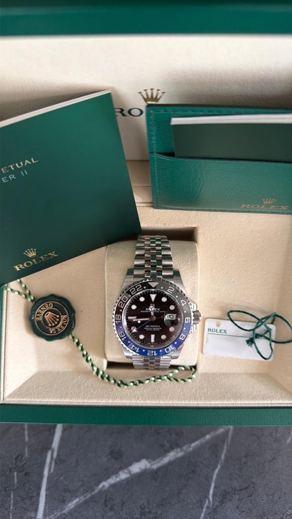 Rolex batgirl 2025 ref 126710BLNR, Ophalen of Verzenden, Staal, Overige merken, Onbekend