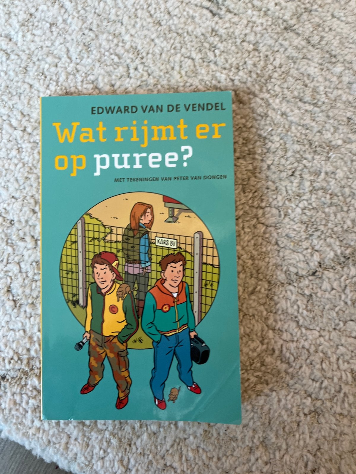 Wat rijmt er op puree? - Edward van de Vendel, Ophalen of Verzenden, Zo goed als nieuw, Fictie algemeen