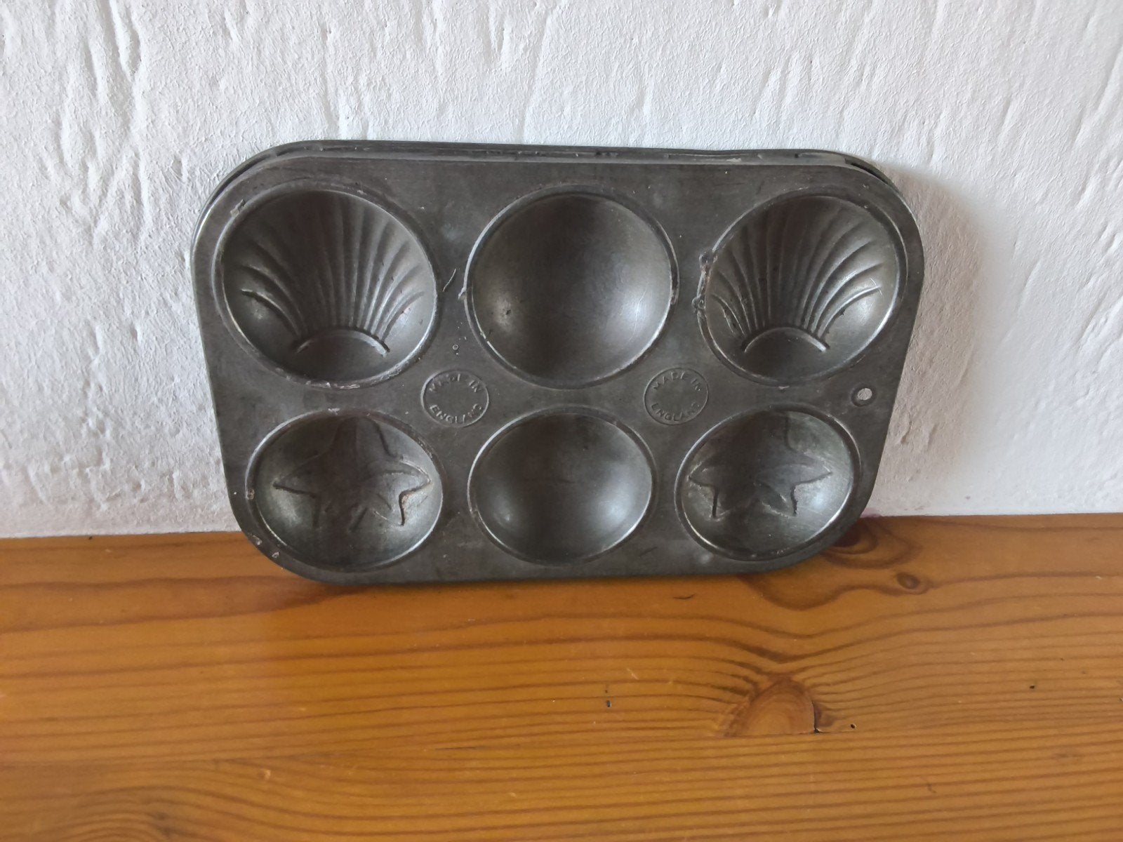 Vintage bakvorm voor muffins/gebakjes - 6 vormen, Antiek en Kunst, Ophalen of Verzenden