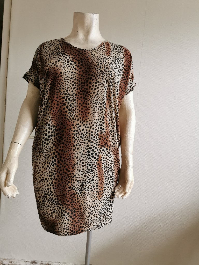 455 .. zgan jurk - tuniek maat one size, Ophalen of Verzenden, Zo goed als nieuw, Overige kleuren, Jurk