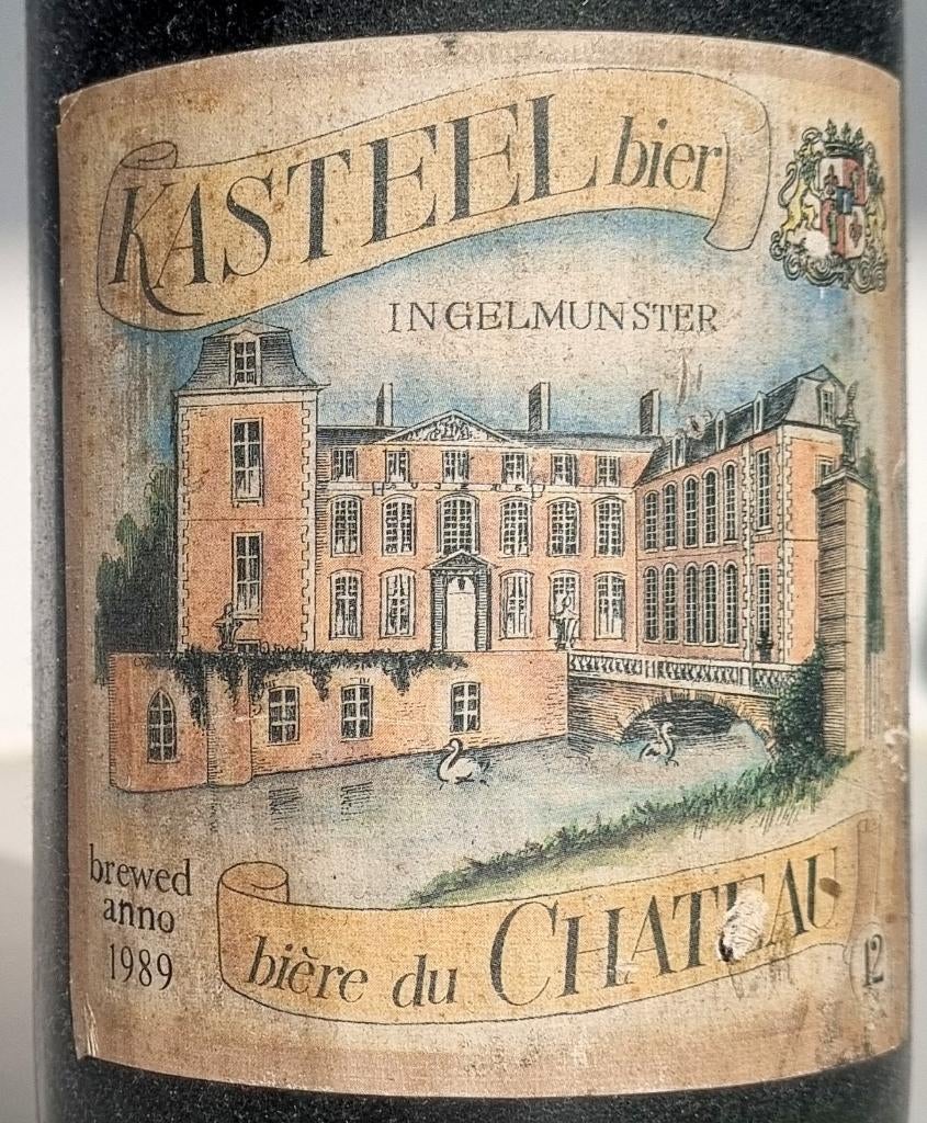 UNIEK! EERSTE brouwsel KASTEELBIER uit 1989 !, Ophalen, Gebruikt, Flesje(s), Overige merken
