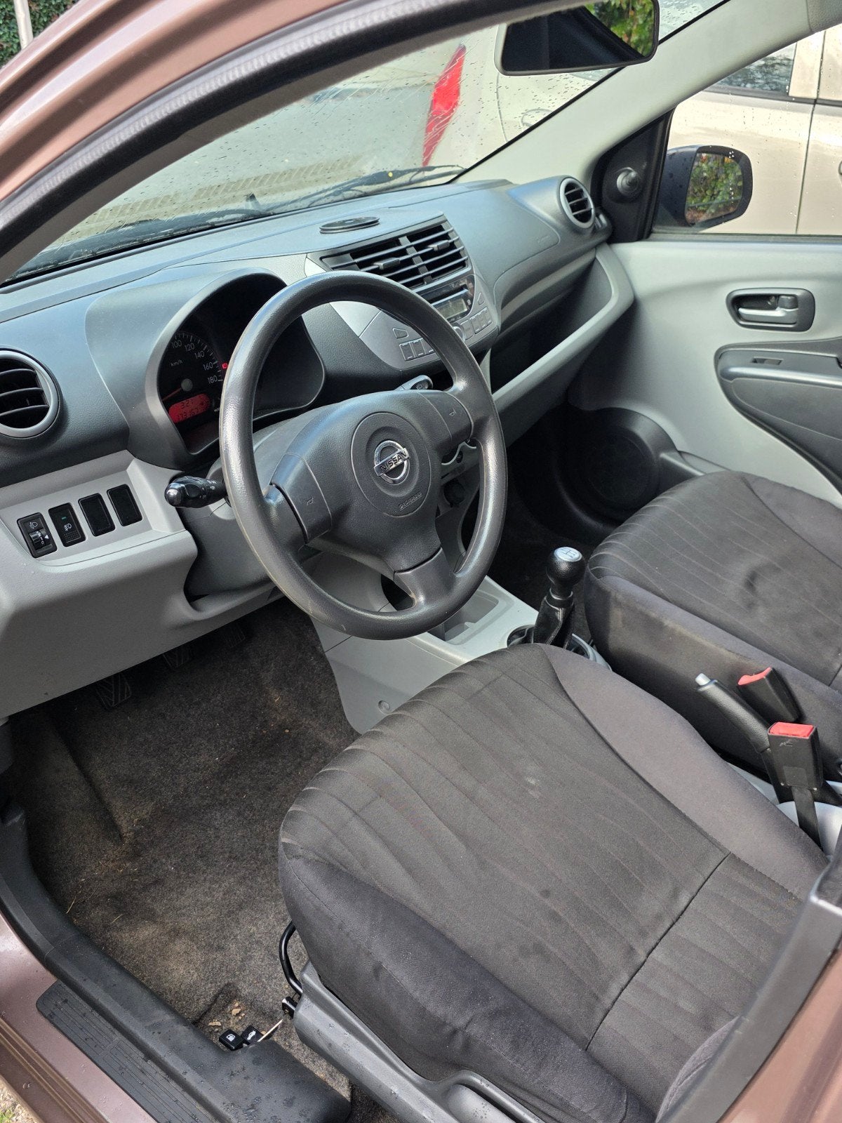 Nissan Pixo 1.0 50KW 5D 2009 Beige, Auto's, Voorwielaandrijving, 4 stoelen, Origineel Nederlands, Handgeschakeld