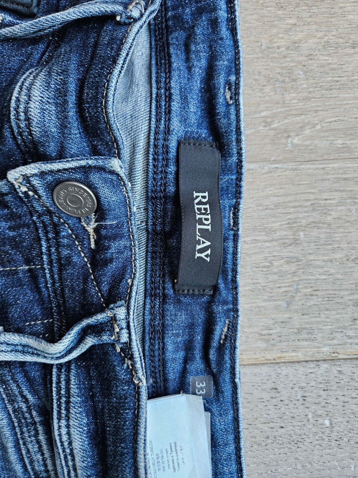 Replay Slimfit Spijkerbroek Heren Maat 33/34, Blauw, Ophalen of Verzenden, W33 - W34 (confectie 48/50), Gedragen