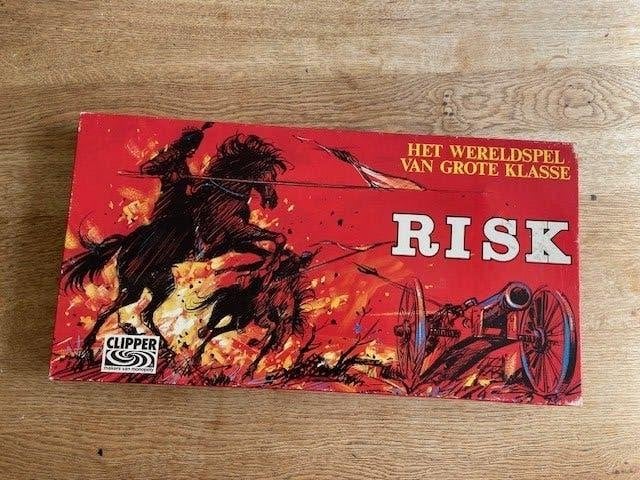 Clipper Risk spel bordspel rode doos, compleet & goede staat, Ophalen of Verzenden, Gebruikt, Clipper