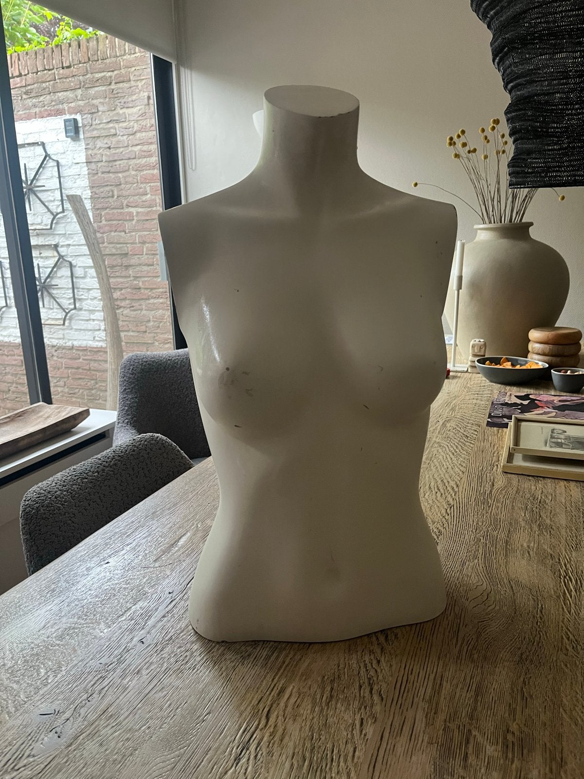 Decoratieve paspop torso - Crème, Ophalen of Verzenden, Gebruikt