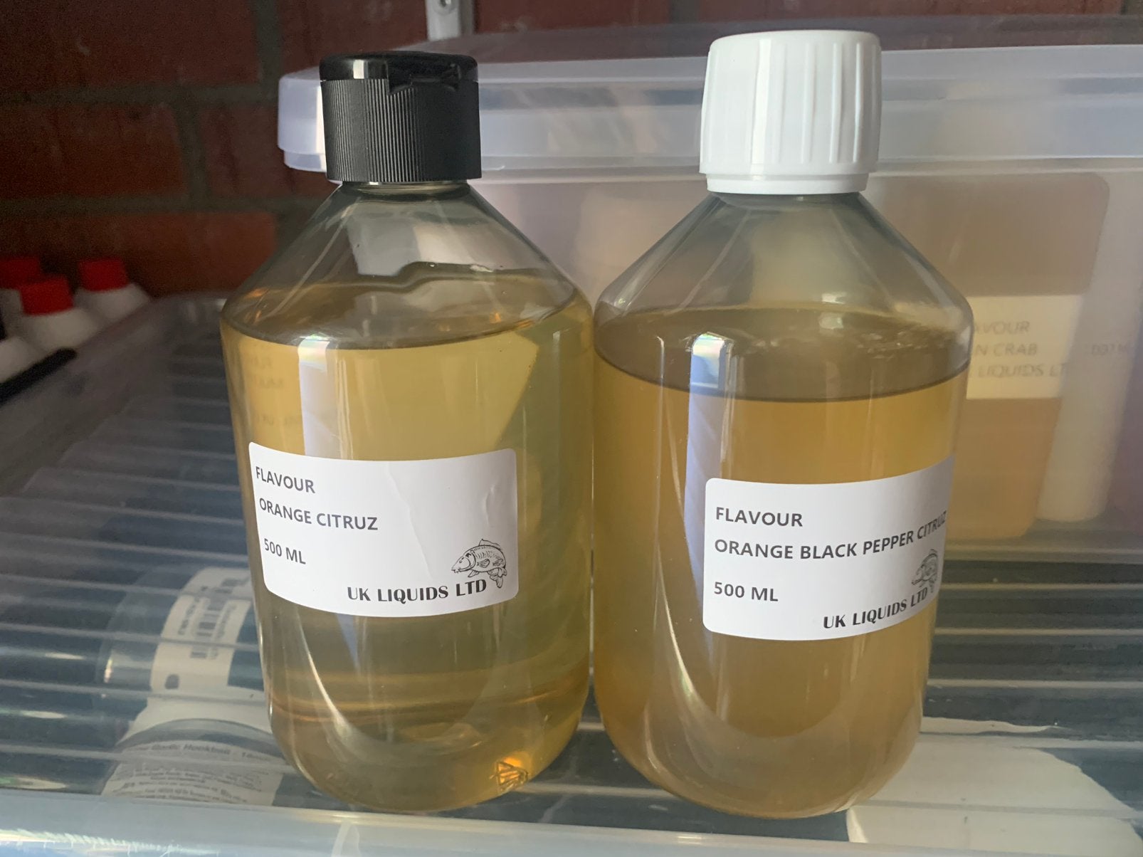 KARPER BOILIE CITRUZ FLAVOURS 500 EN 250 ML, Ophalen of Verzenden, Nieuw, Complete set