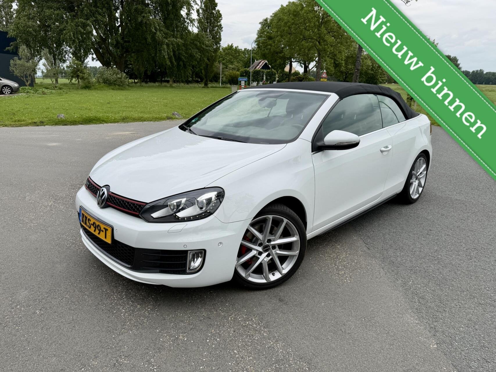 Volkswagen Golf Cabrio 2.0 TSI GTI Automaat, 4 cilinders, Wit, Bedrijf, Golf