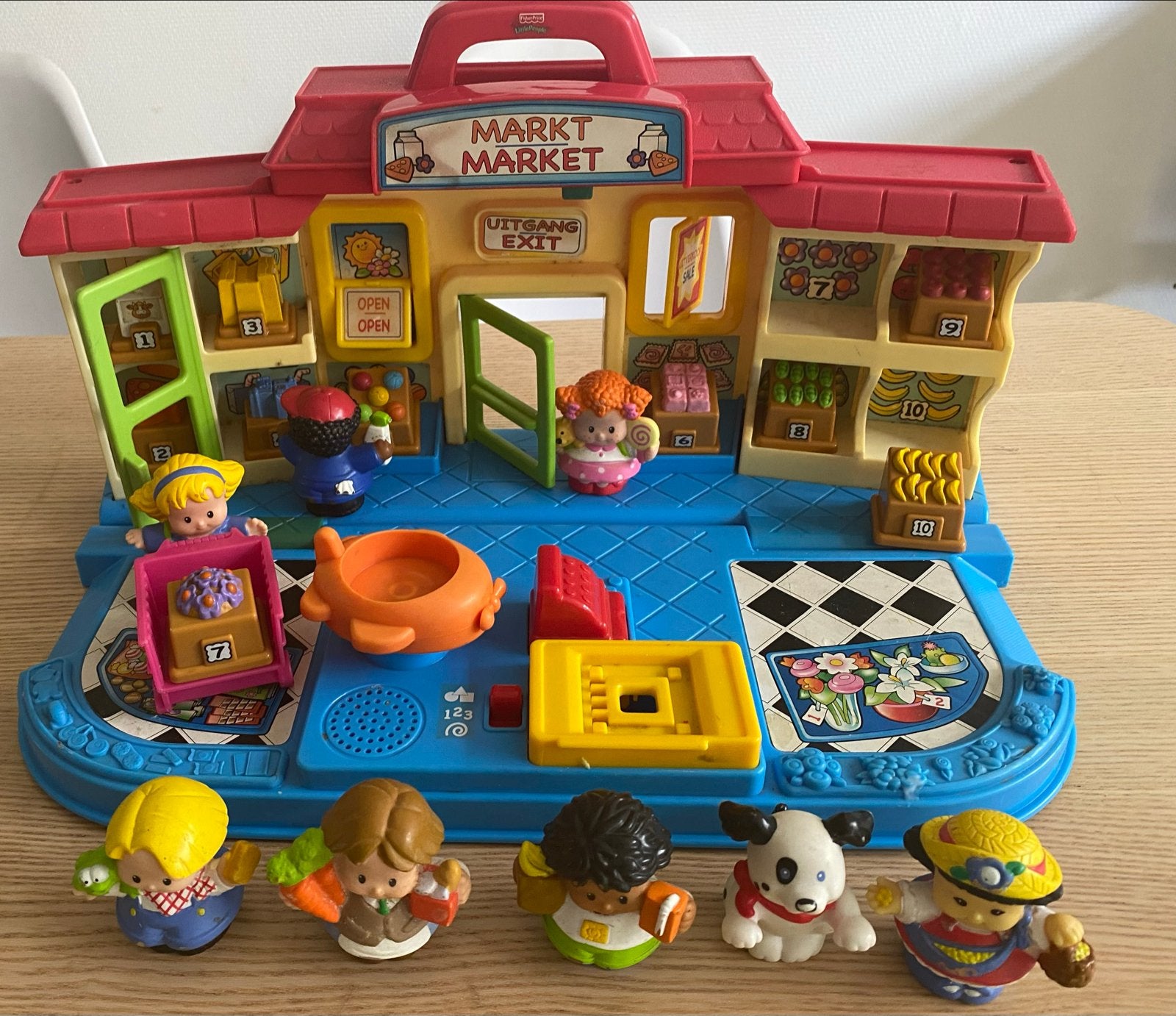 Vintage Fisher-Price Little People Markt, Ophalen, Gebruikt, Jongen of Meisje