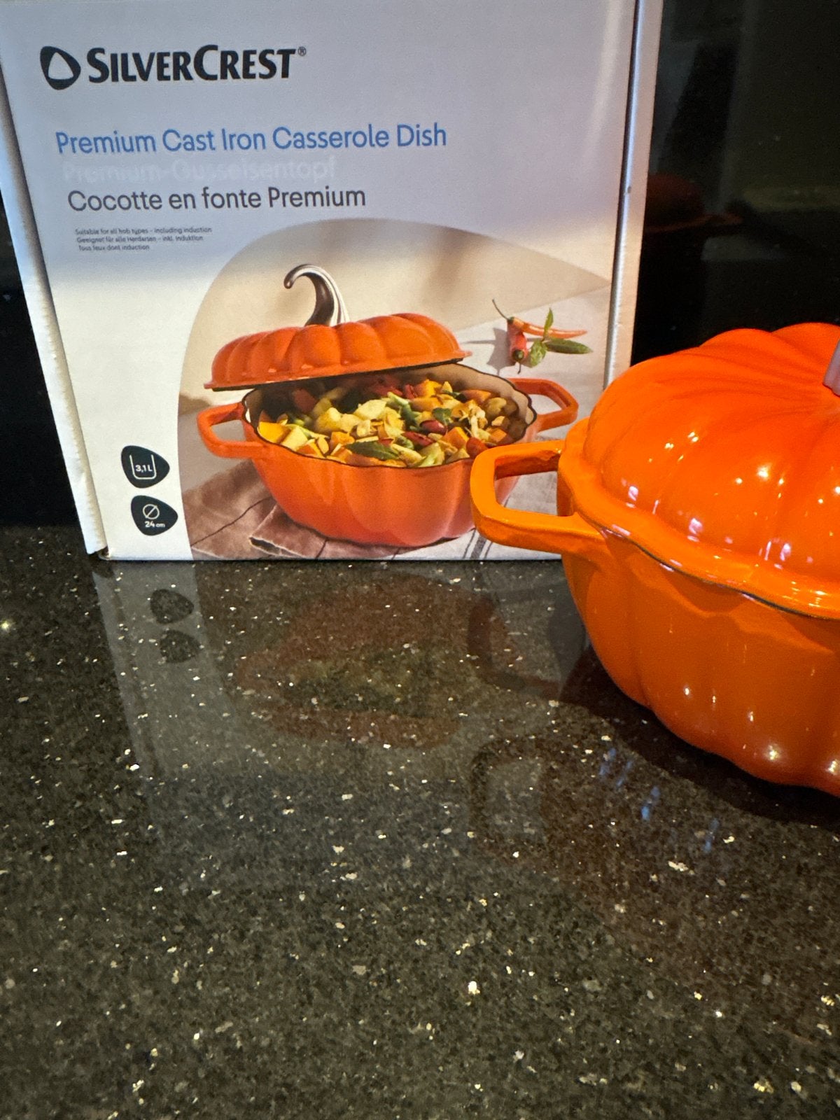 SilverCrest Premium Gietijzeren Pompoen Braadpan, Nieuw, Ophalen of Verzenden, Geschikt voor inductie, Overige merken