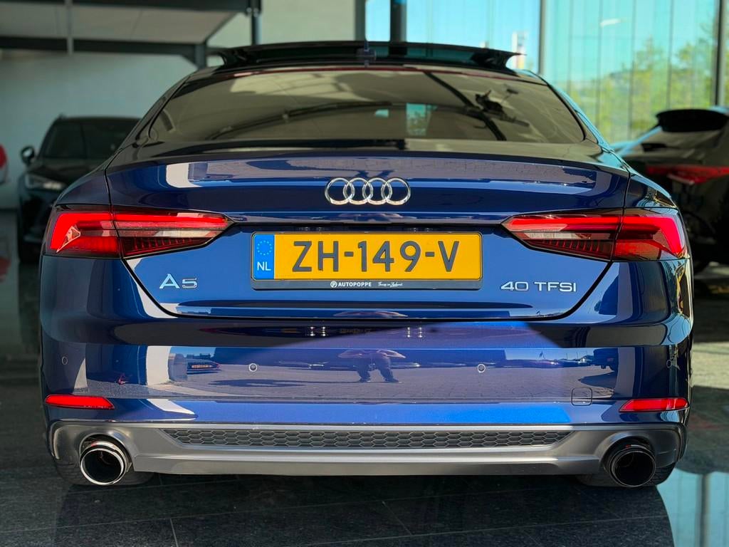 Audi A5 Sportback 40 TFSI Sport S-line Edition Pano NAP Zeer, Auto's, Audi, Gebruikt, 1984 cc, Blauw, Bedrijf