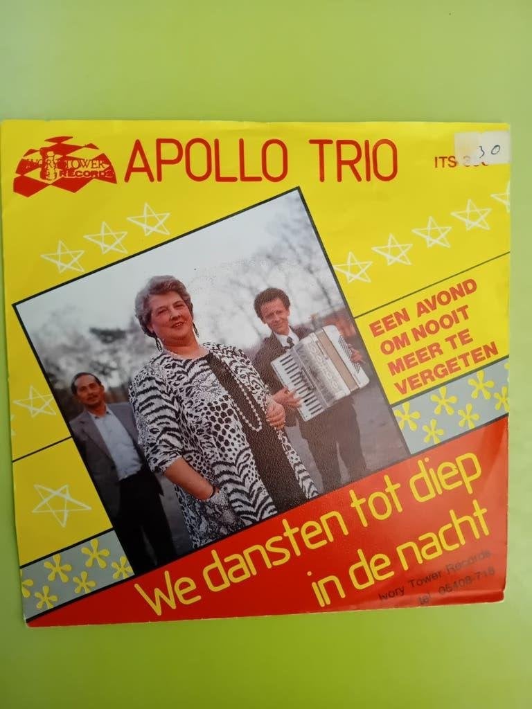 Apollo Trio - We dansten tot diep in de nacht (Single), Cd's en Dvd's, Gebruikt, 7 inch, Overige typen, Nederlandstalig