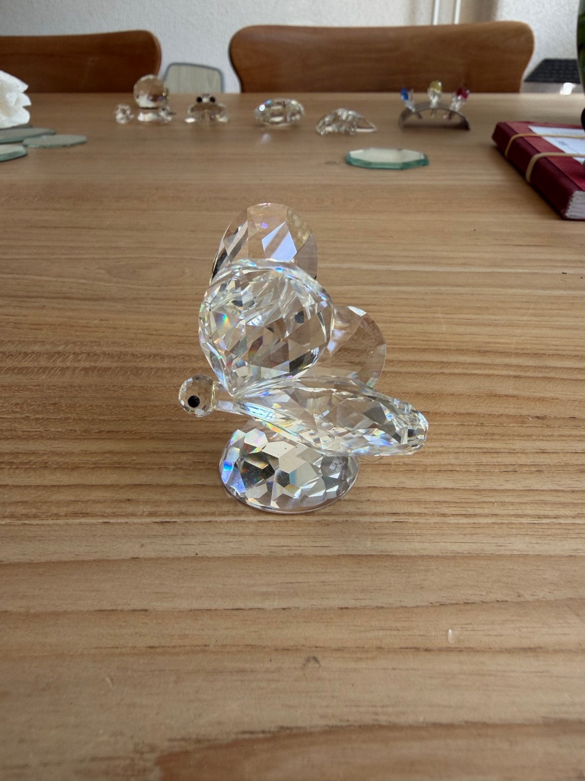 Swarovski Kristal Vlinder Figuur, Ophalen, Zo goed als nieuw, Insect, Beeldje of Figuurtje