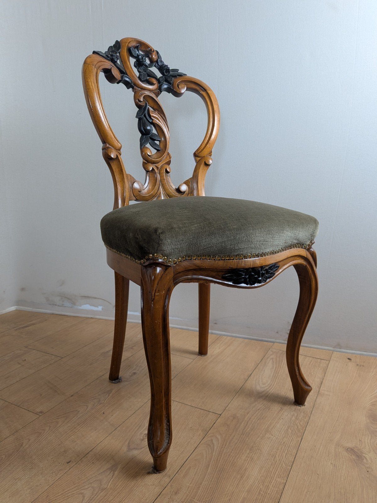 Set van 6 antieke Barok eetkamerstoelen – rijk gesneden, Ophalen of Verzenden