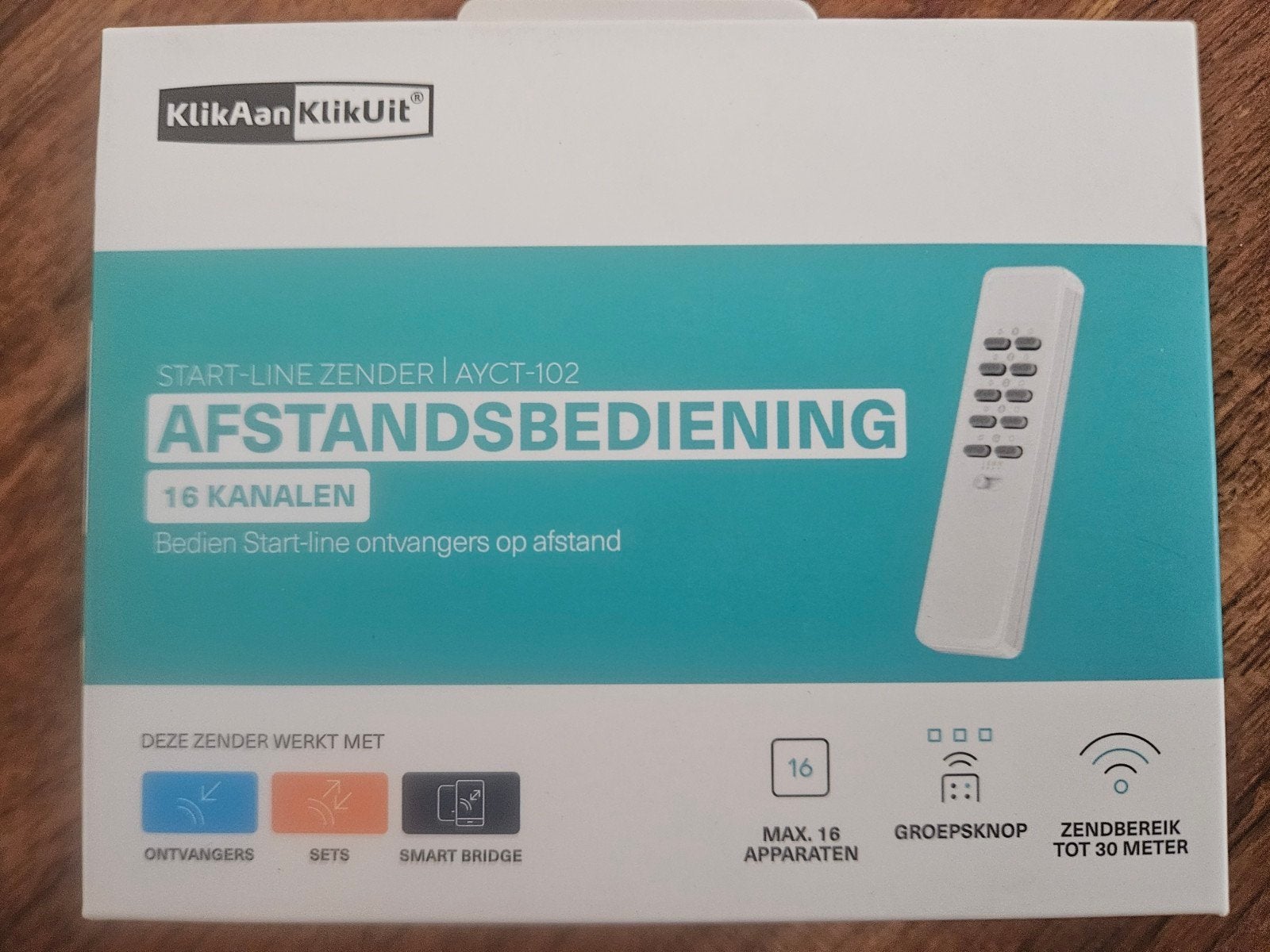 Klik Aan Klik Uit AYCT-102 Afstandsbediening 16 Kanalen, Ophalen of Verzenden, Nieuw, Origineel