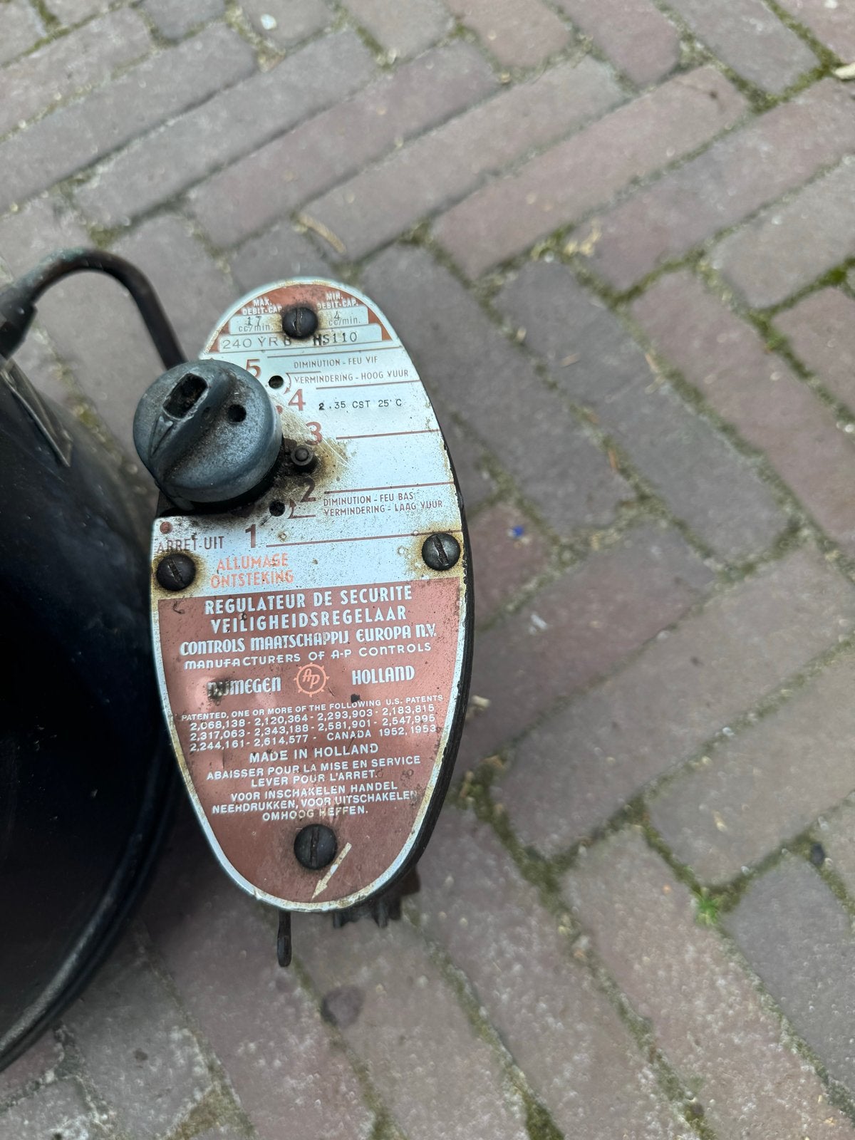 Vintage Petroleumkachel - Oliekachel met Regelaar, Ophalen