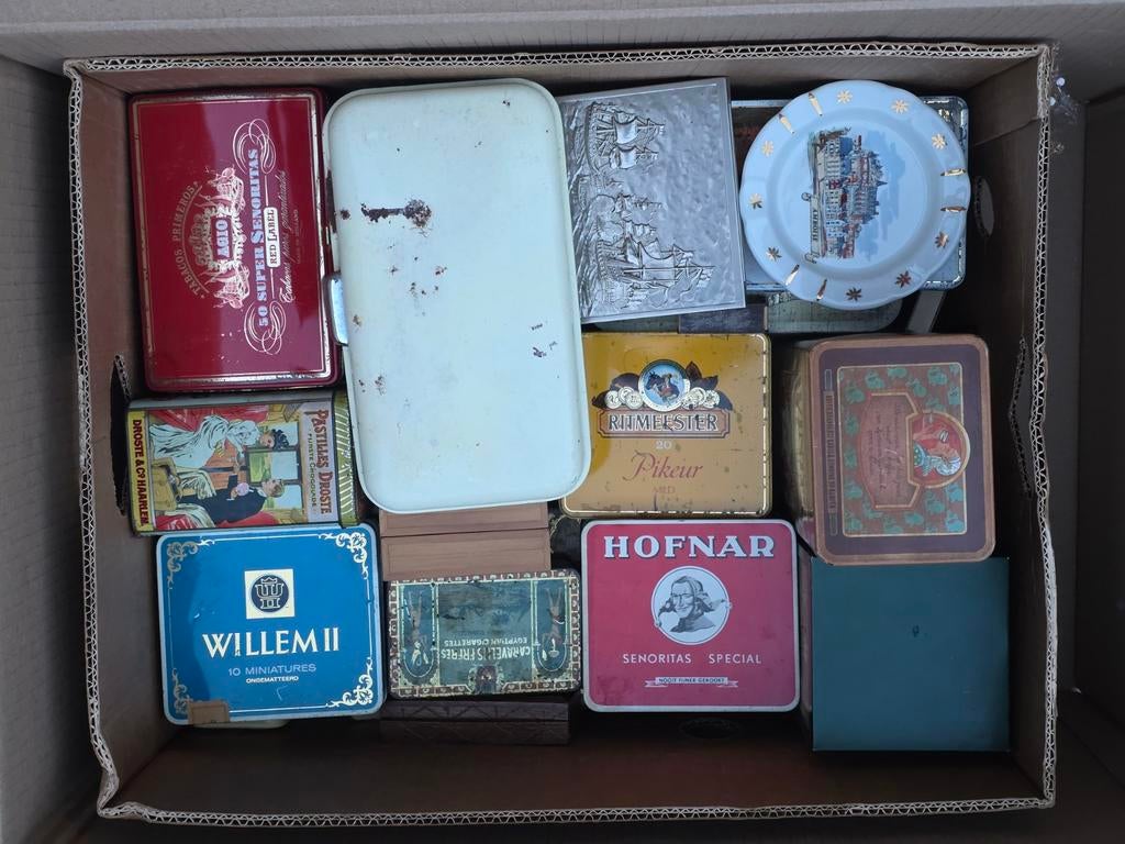 Ruim 30 Sigarendoosjes (zie andere advertenties), Ophalen of Verzenden, Gebruikt, Overige, Overige merken