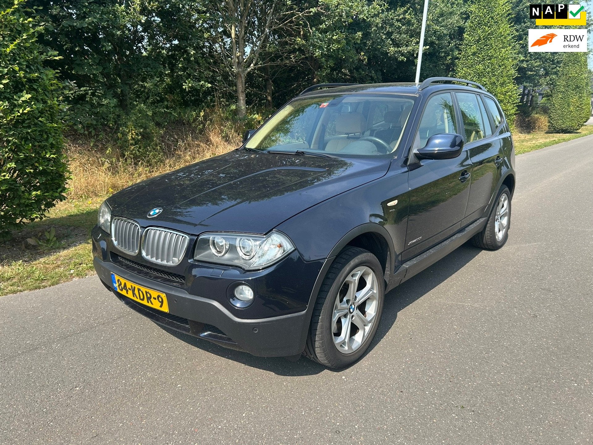 BMW X3 2.0i, Auto's, 4 cilinders, 150 pk, Blauw, Bedrijf