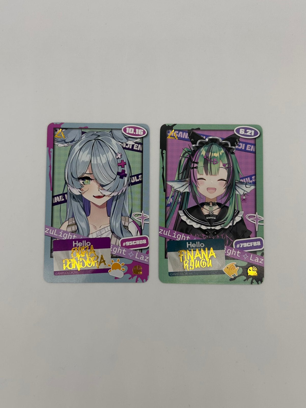 Nijisanji EN Lazulight anime impulse photocards finana elira, Ophalen of Verzenden, Zo goed als nieuw, Foto of Kaart