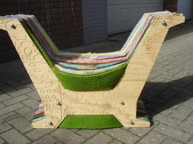 Design Dagobert stoel / kruk [ uniek en duurzaam ], Ophalen, Overige kleuren, Nieuw, Stof