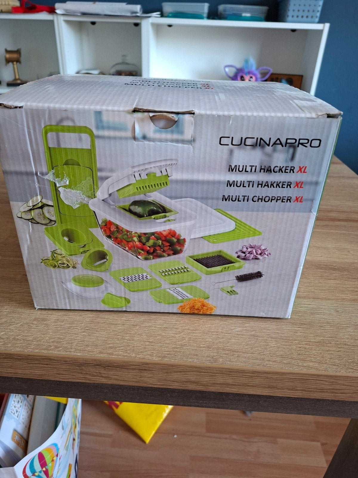 Cucinapro Multi Hakker XL - Groentesnijder en Spiraalsnijder, Ophalen, Nieuw, Overige merken, Groen