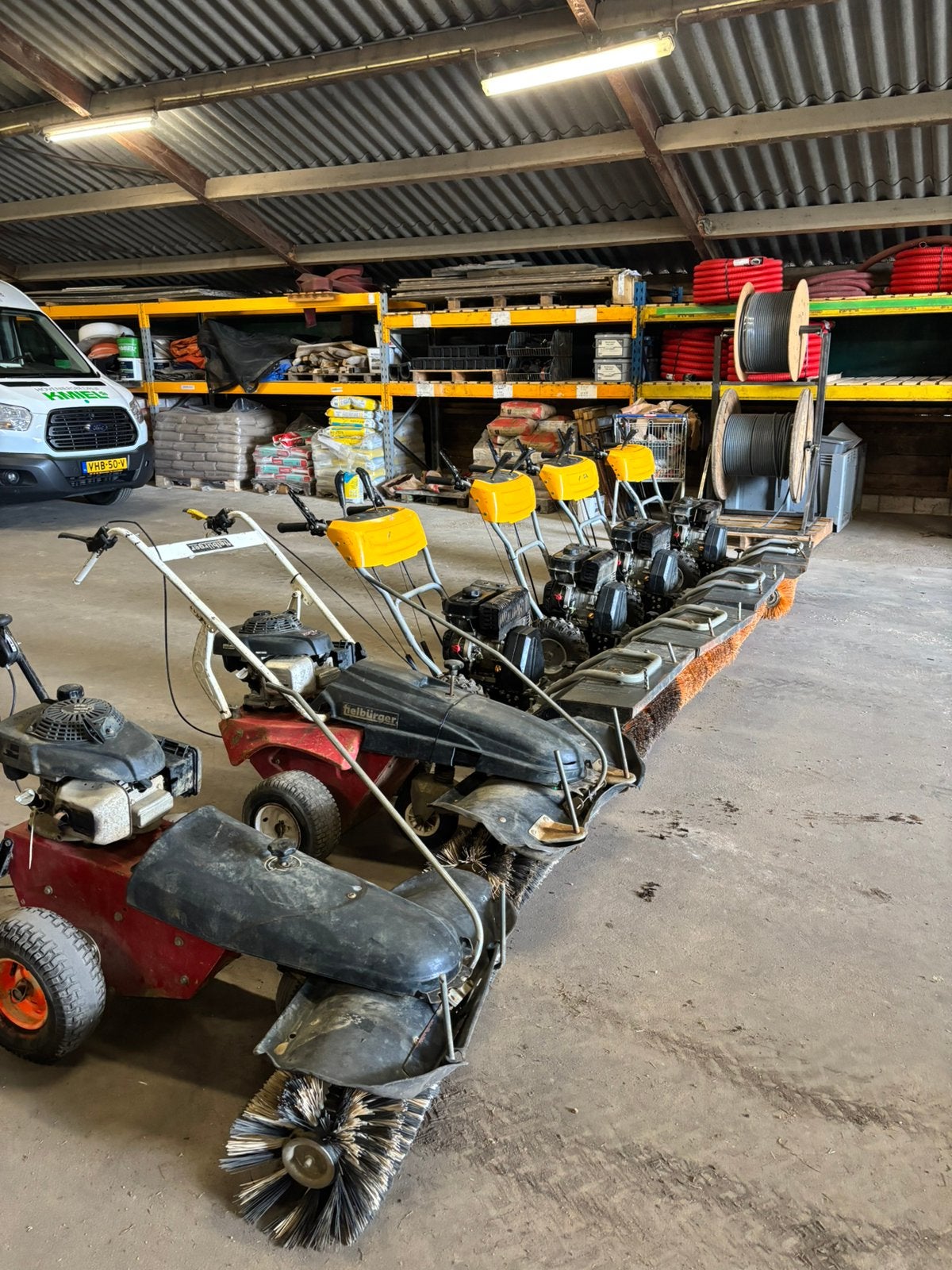 6 Veegmachines los of compleet te koop, Ophalen, Zo goed als nieuw