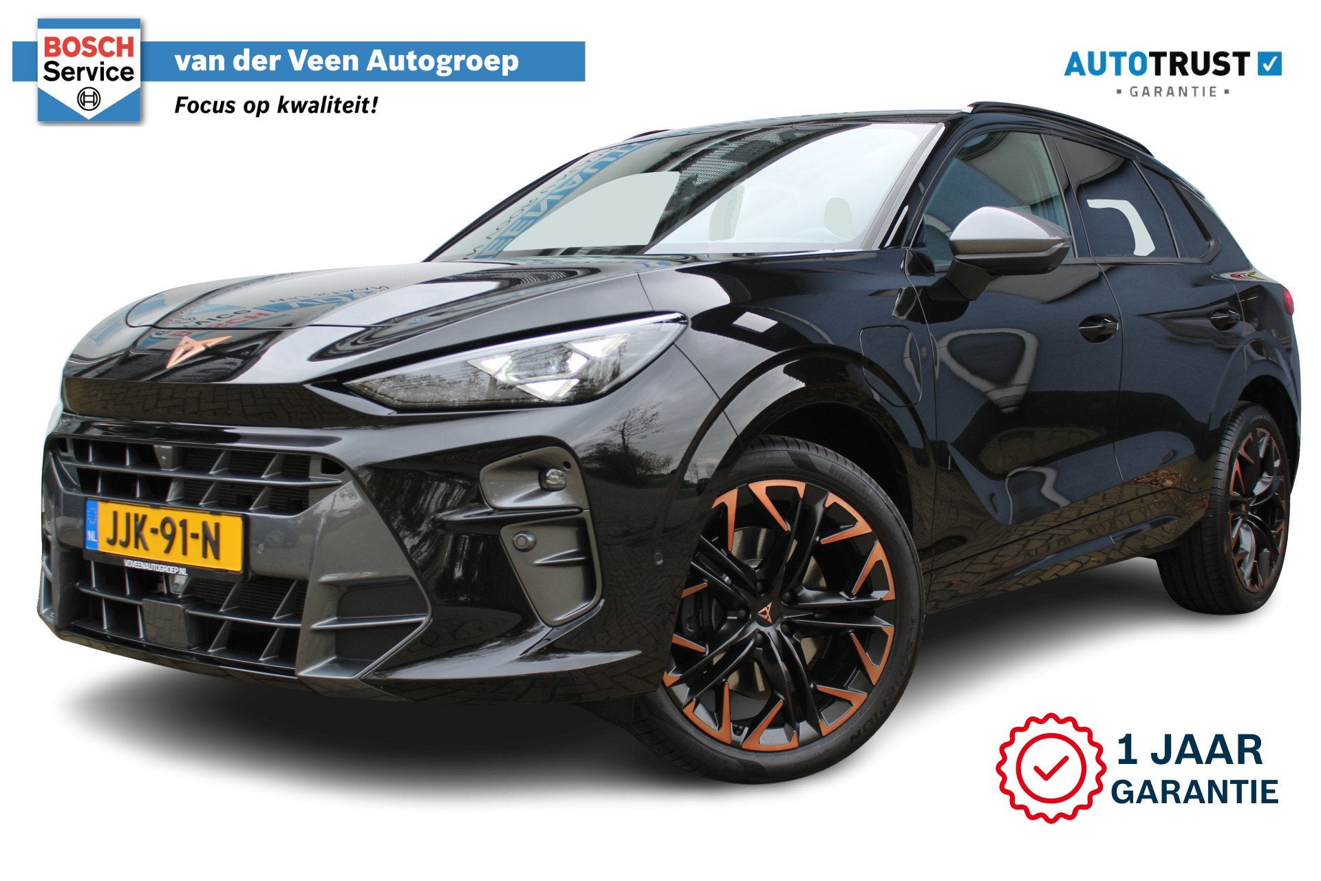 CUPRA Terramar 1.5 TSI e-Hybrid VZ Performance 272pk | Head-, Auto's, 12 maanden, 4 cilinders, 250 km/l, Zwart
