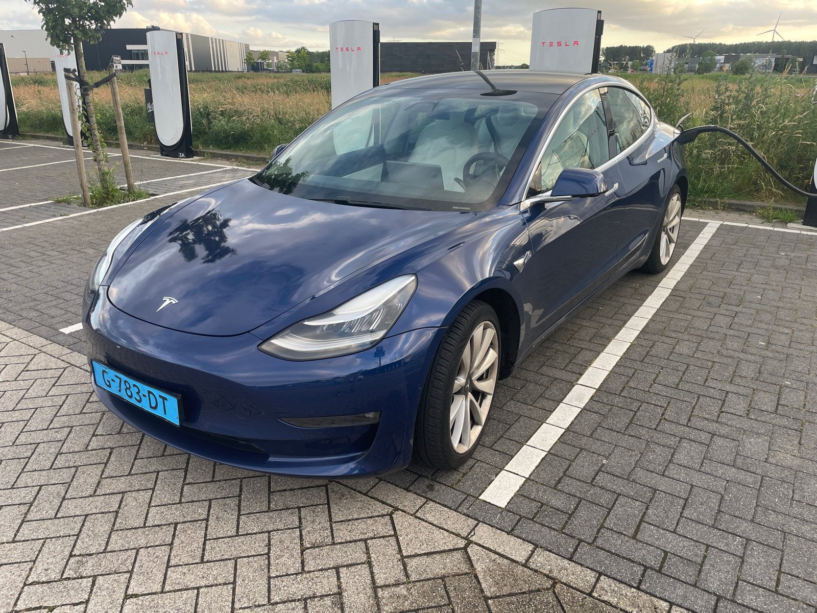 Taxi Klaar Tesla Model 3 2019 Blauw Incl. Btw