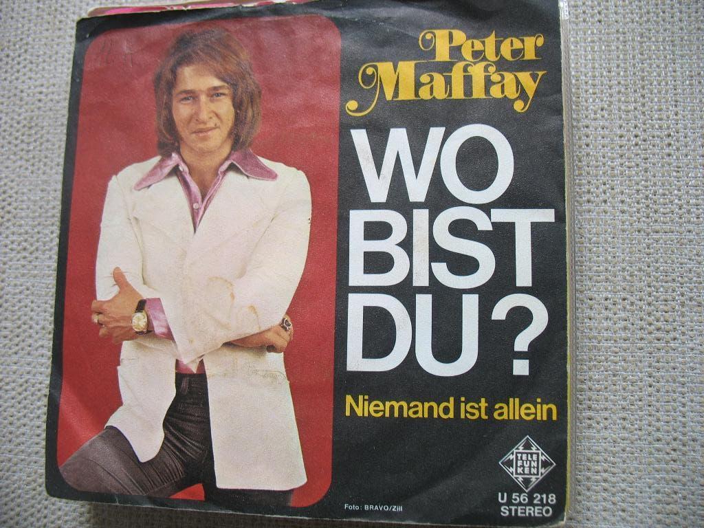 Peter Maffay - Wo bist du, Gebruikt, Overige genres, 7 inch, Single