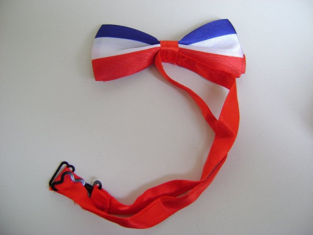 heren rood/wit blauwe strik, Overige maten, Zo goed als nieuw, Accessoires, Oranje of Koningsdag