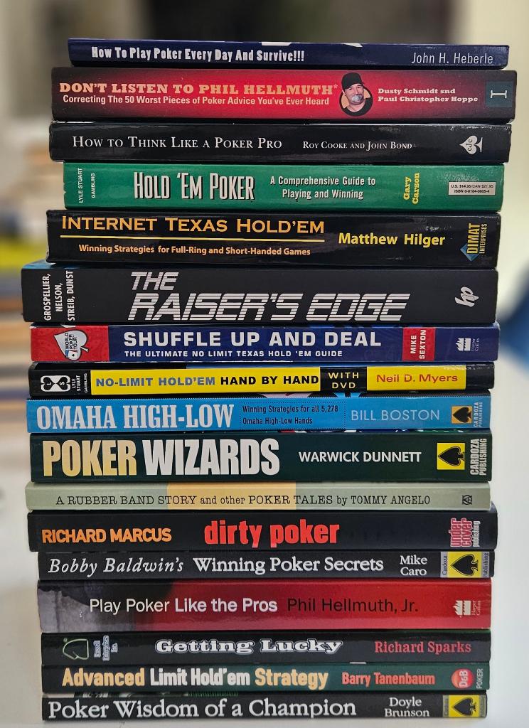 17 boeken over poker, Ophalen of Verzenden, Zo goed als nieuw, Sport, Hobby en Vrije tijd