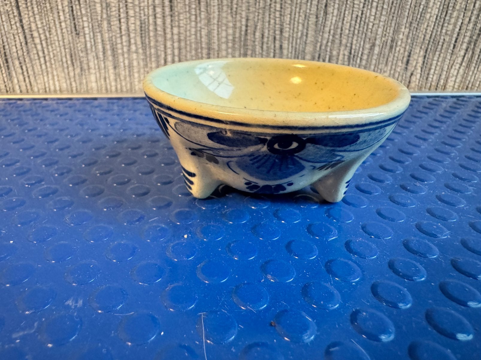 Antiek Delfts blauw driepotig schaaltje / lekbakje, Ophalen of Verzenden