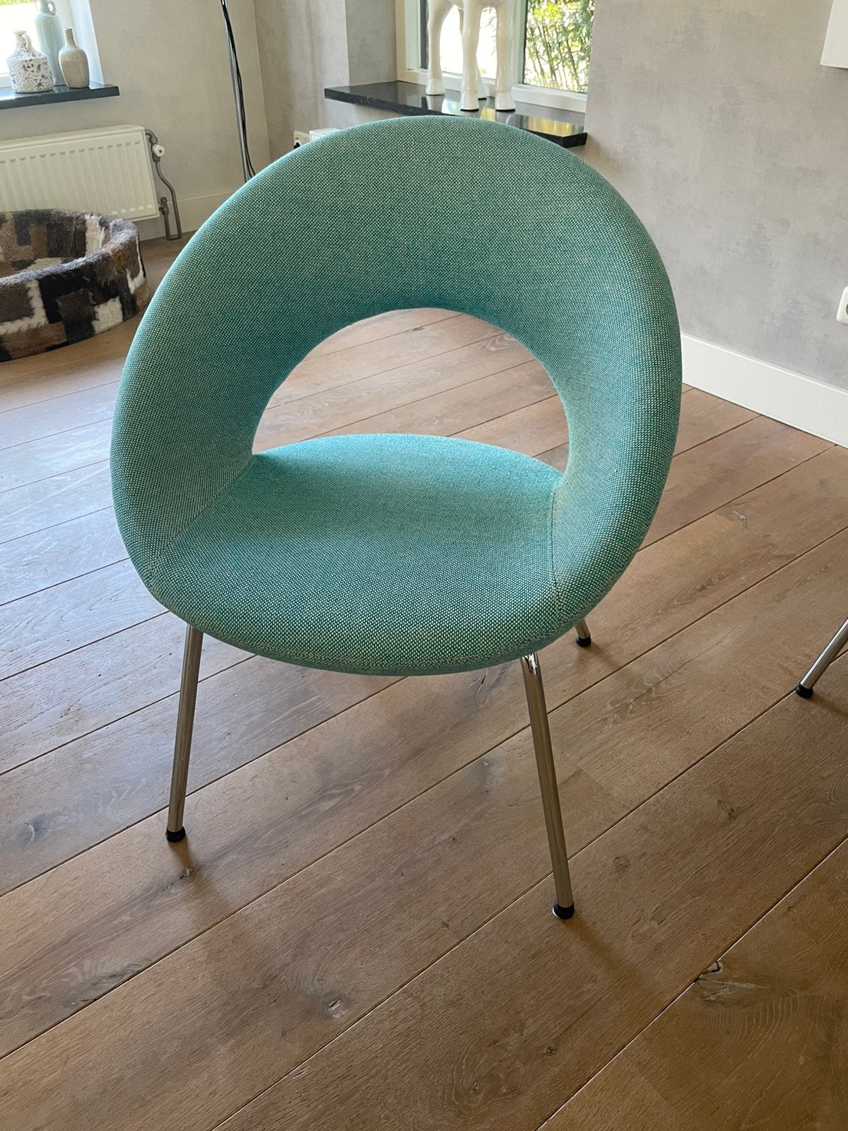 Artifort Nina (set van 4), Huis en Inrichting, Ophalen, Zo goed als nieuw, Blauw, Stof