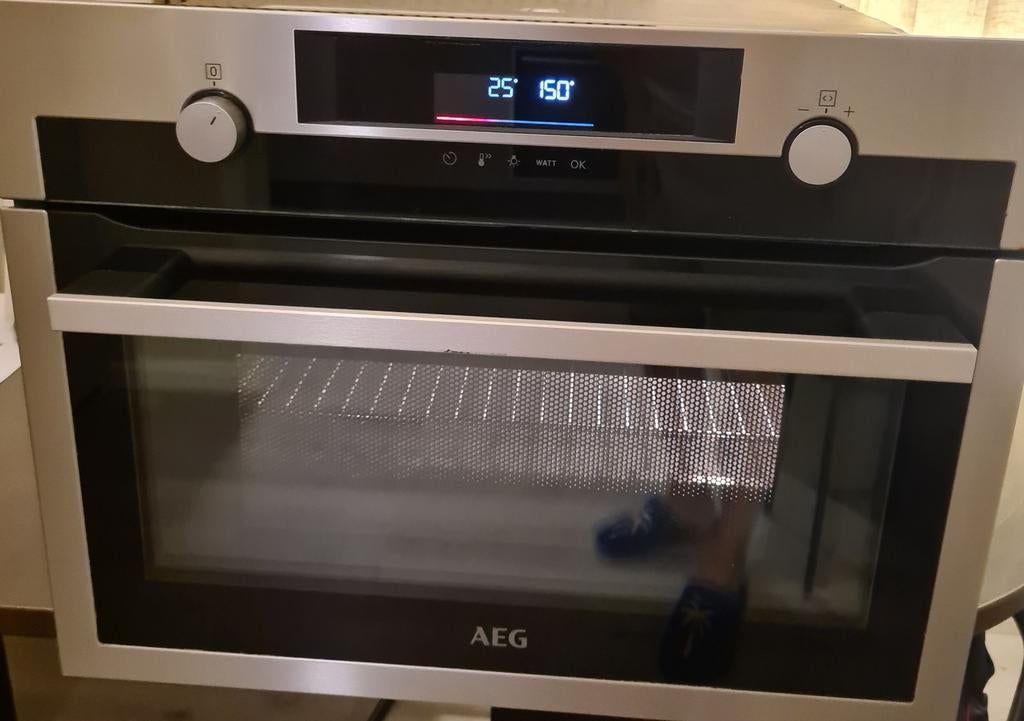 AEG Combi Oven met Magnetronfunctie - Zo goed als nieuw, 60 cm of meer, Zo goed als nieuw, Oven met grill, Inbouw