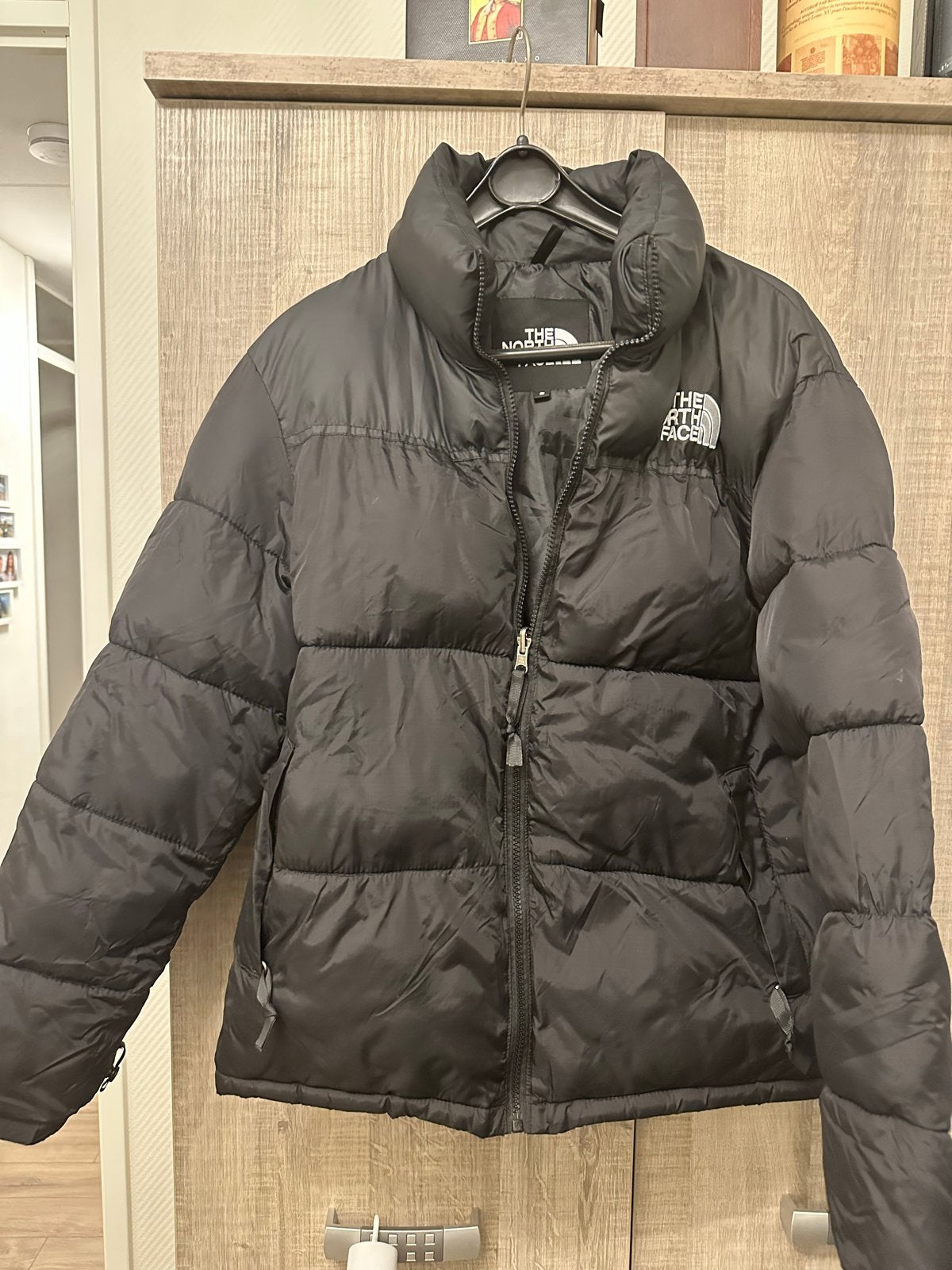 The North Face Puffer Jas Zwart Maat S, Ophalen of Verzenden, Zo goed als nieuw, Maat 36 (S), Zwart