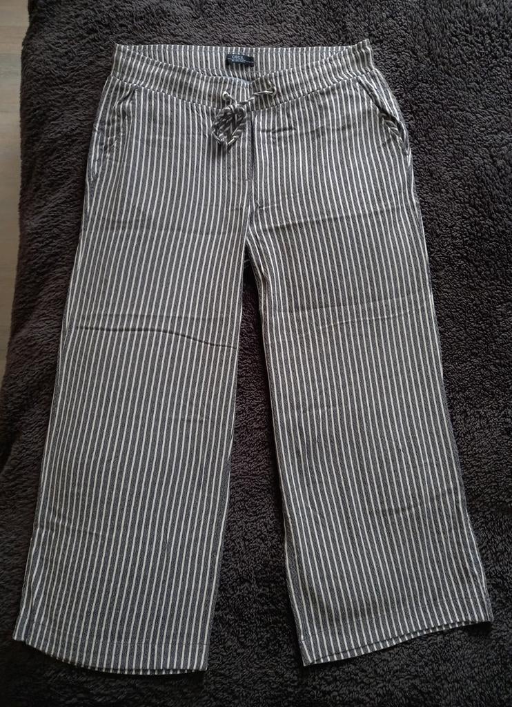 Cecil lente/zomer seersucker pantalon (L), Kleding | Dames, Blauw, Maat 42/44 (L), Ophalen of Verzenden, Driekwart