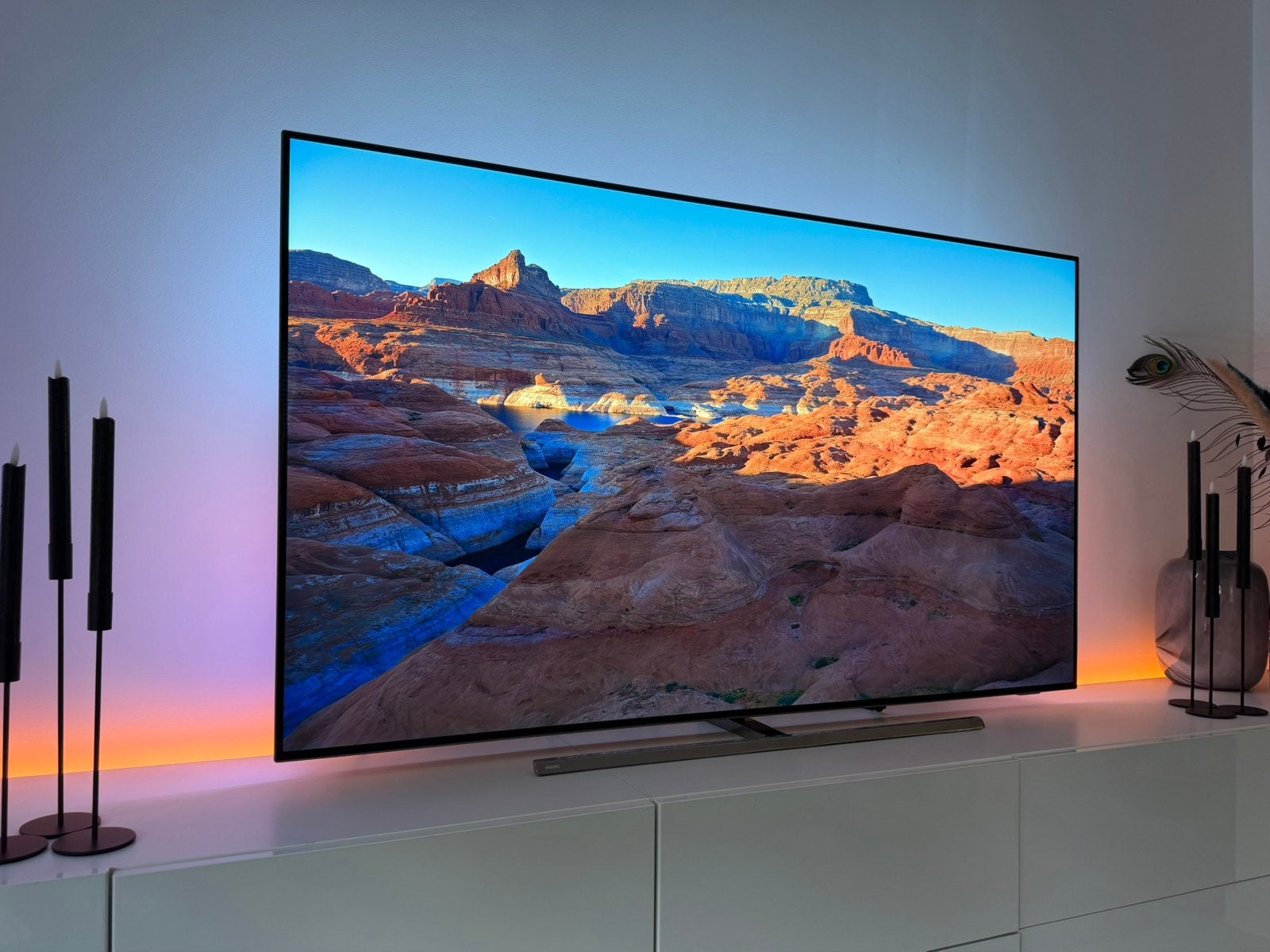 Philips 65OLED854 OLED TV 65 inch 4K Ambilight, Audio, Tv en Foto, Televisies, Ophalen, Philips, Gebruikt, 100 cm of meer