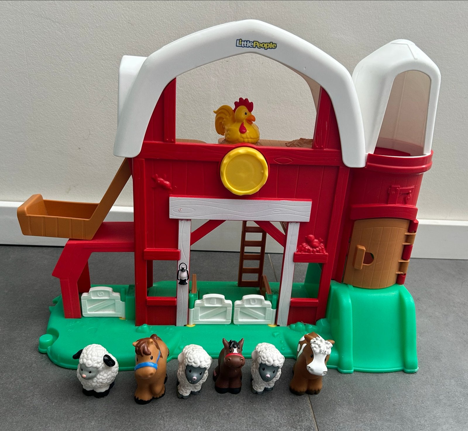 Fisher-Price Little People Boerderij met Dieren en Geluiden, Ophalen of Verzenden, Zo goed als nieuw, Jongen of Meisje