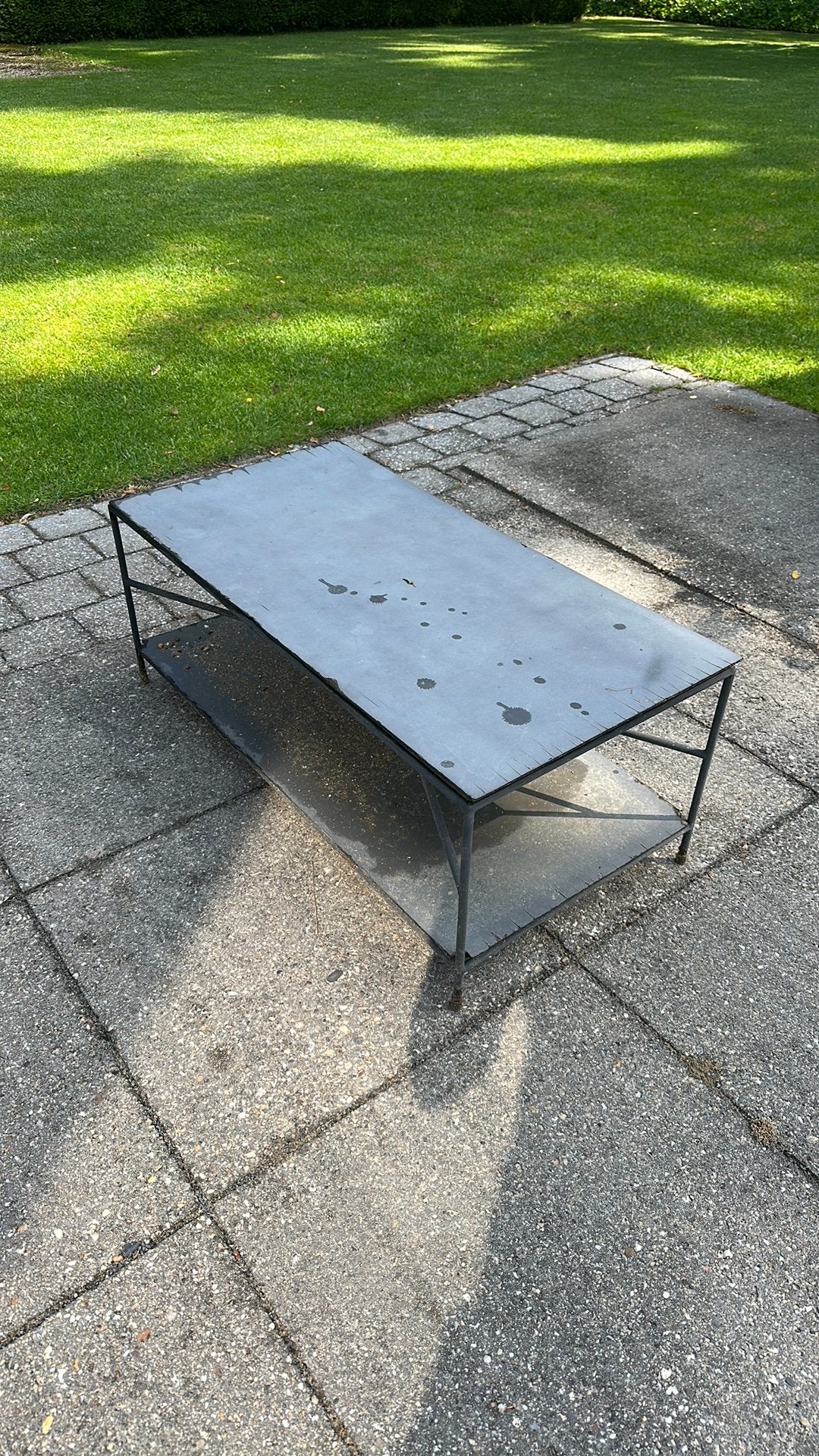 Gratis bijzettafel buiten, Ophalen, Zo goed als nieuw, Bijzettafel