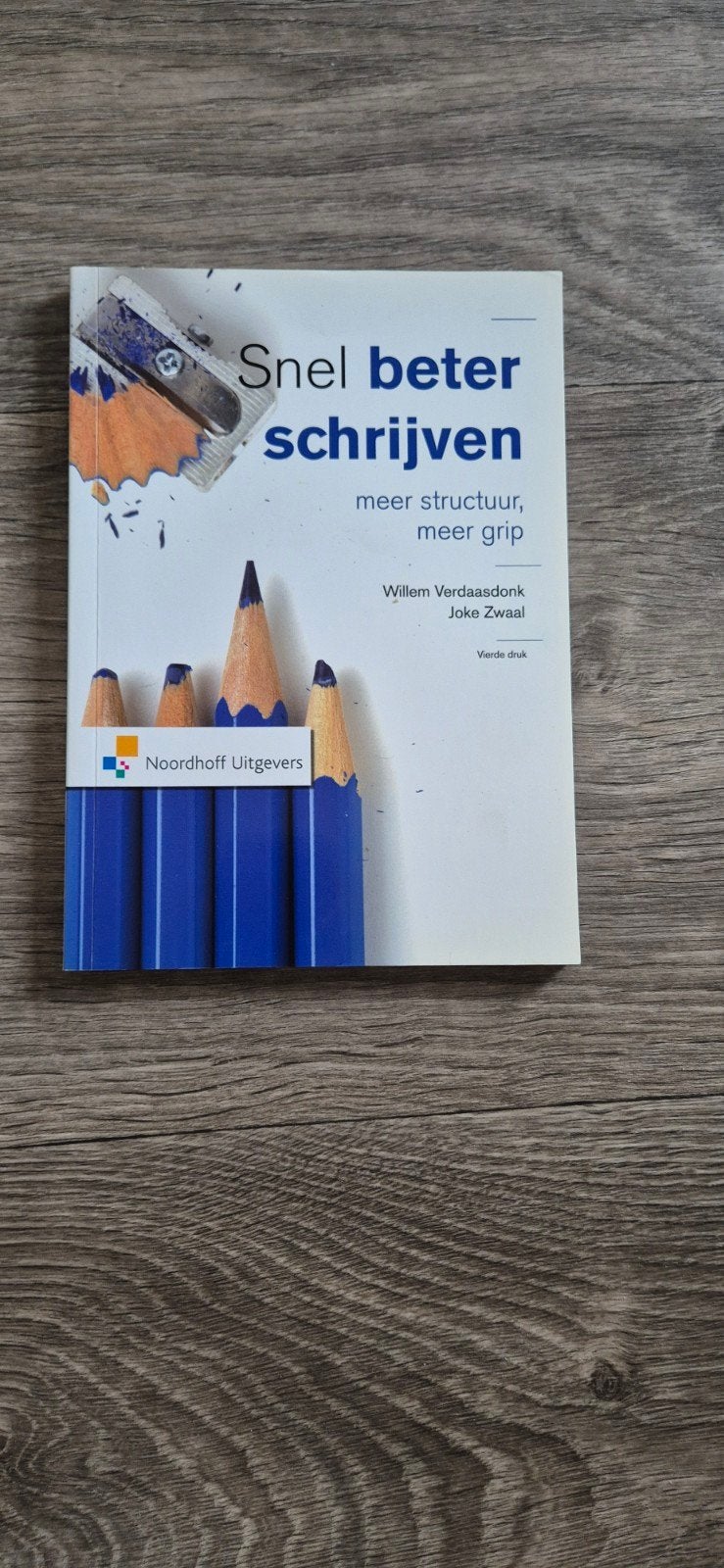 Snel beter schrijven (vierde druk), Willem verdaasdonk en joke zwaal, Zo goed als nieuw, Alpha, HBO