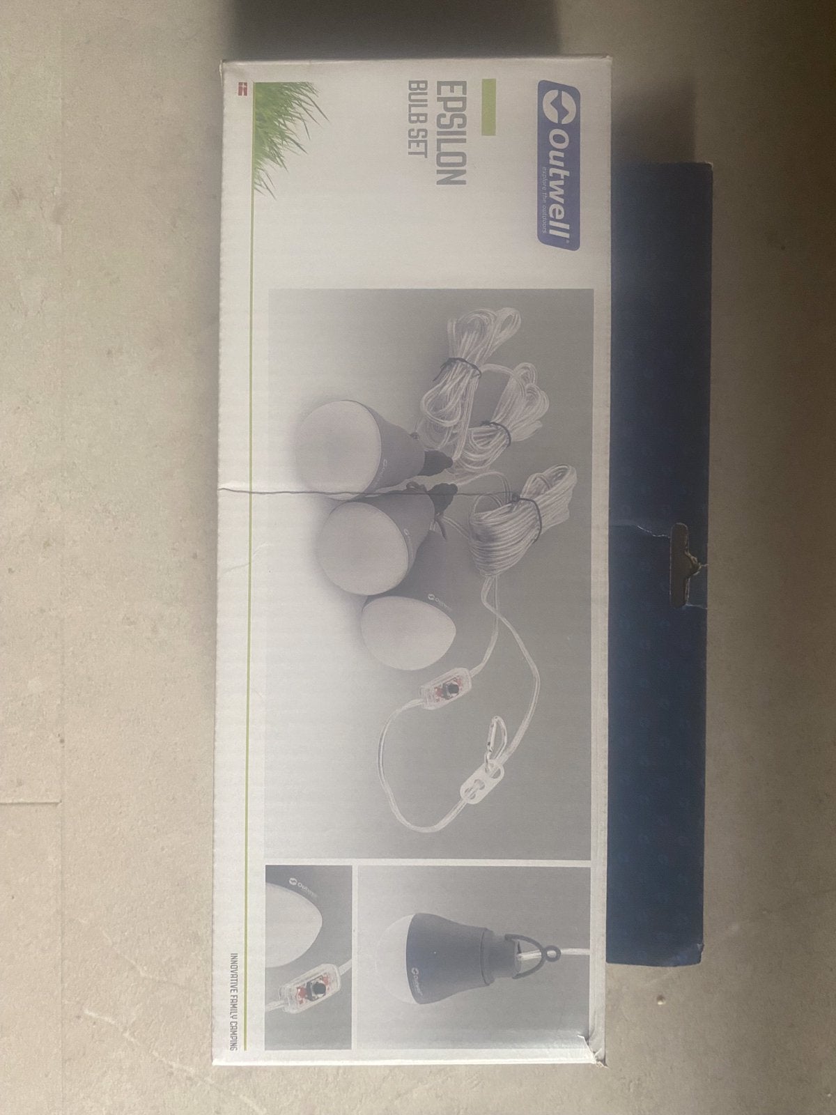 Epsilon gloeilamp set : 3 stuks USB-lampen, Caravans en Kamperen, Kampeeraccessoires, Ophalen of Verzenden, Gebruikt