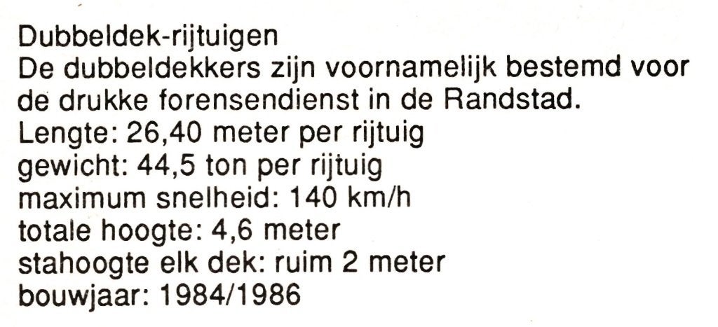 805510	Trein NS Dubbeldekker	 	Gelopen met postzegel, Ophalen of Verzenden, 1980 tot heden, Gelopen, Voertuig