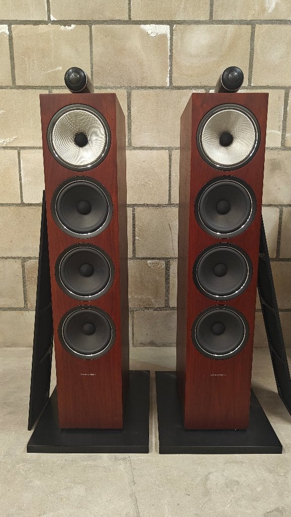 Prachtige B&W 702 S2 Rosewood Luidsprekers, Vloerstaande luidspreker, Gebruikt, Bowers & Wilkins (B&W), Ophalen