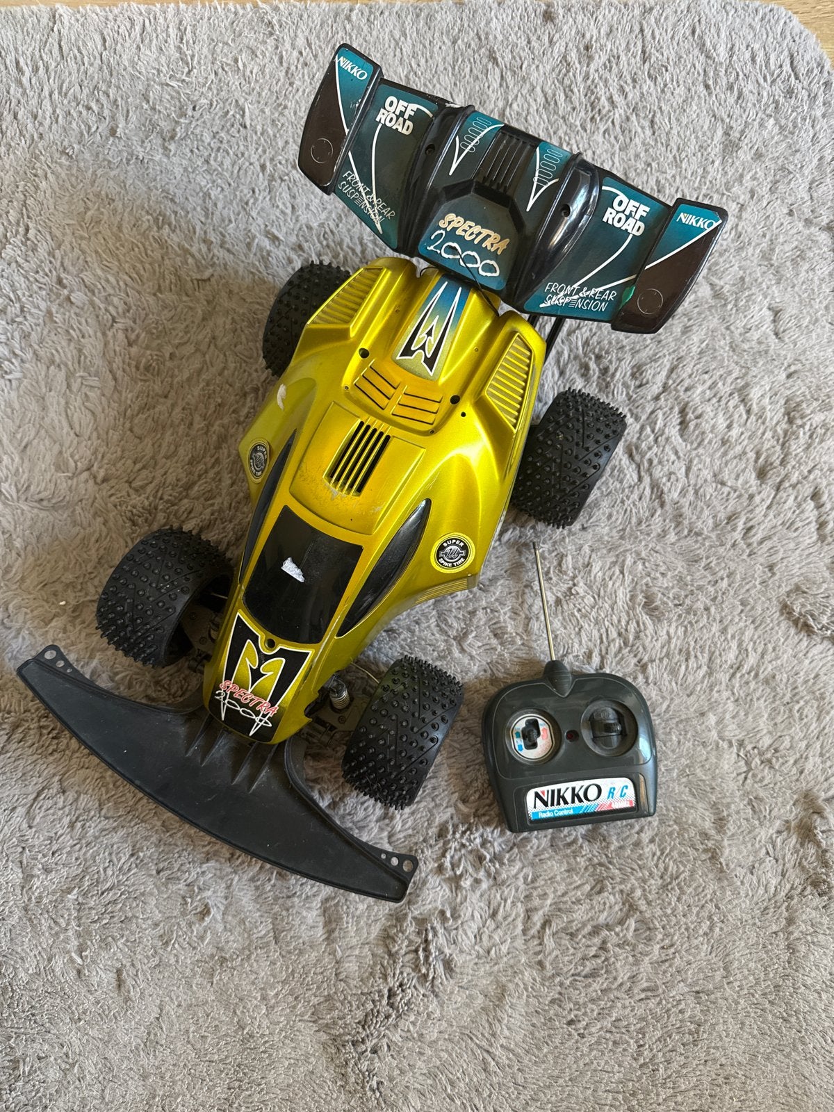 Nikko Spectra 2000 vintage RC buggy met controller, Elektro, Gebruikt, Auto offroad, Ophalen of Verzenden