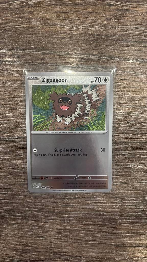 PFL Zigzagoon 081/094 Reverse holo, Ophalen of Verzenden, Zo goed als nieuw