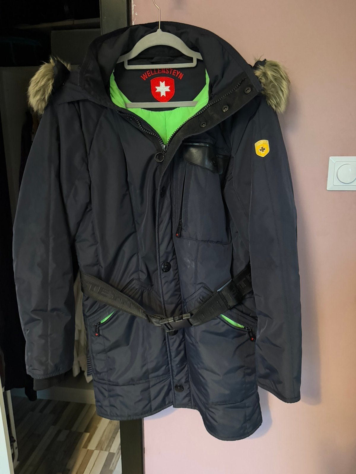Wellensteyn winterjas - maat m/l, Ophalen of Verzenden, Zo goed als nieuw, Maat 52/54 (L), Blauw