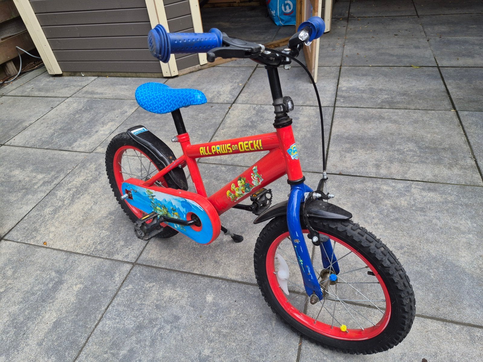 Paw Patrol kinderfiets 16 inch - Opknapper, Ophalen, Terugtraprem, Paw Patrol, 16 tot 20 inch