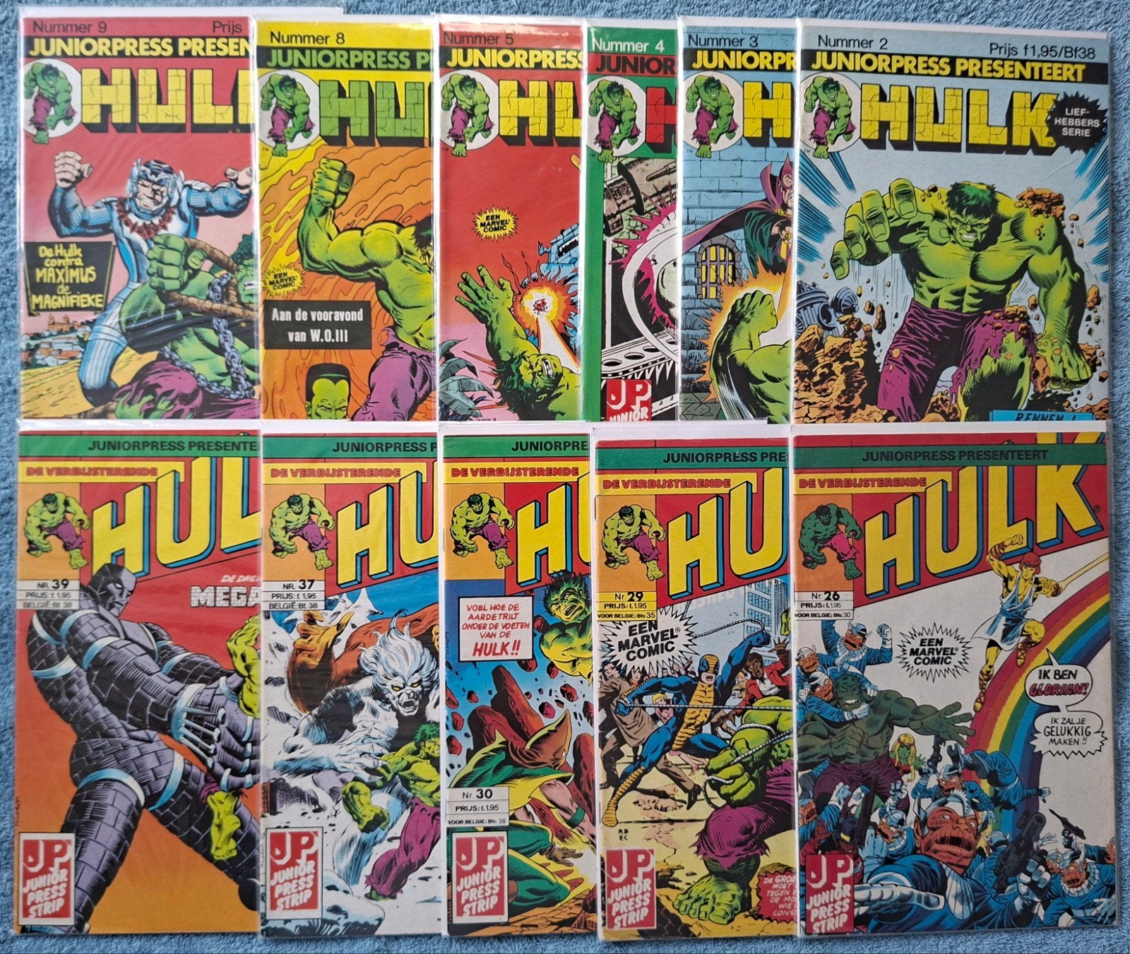 HULK COMICS. JUNIORPRESS. 2.75 EURO PER STUK., Meerdere comics, Ophalen of Verzenden, Zo goed als nieuw, Amerika