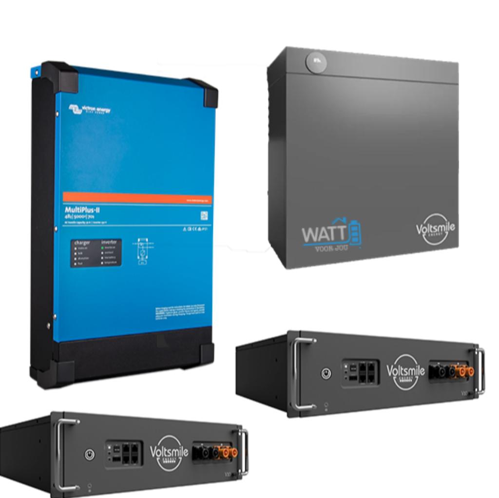 NOODSTROOM Actiepakket 4000W-10kWh Thuisbatterijsysteem, Ophalen of Verzenden, Nieuw, Compleet systeem, 200 wattpiek of meer